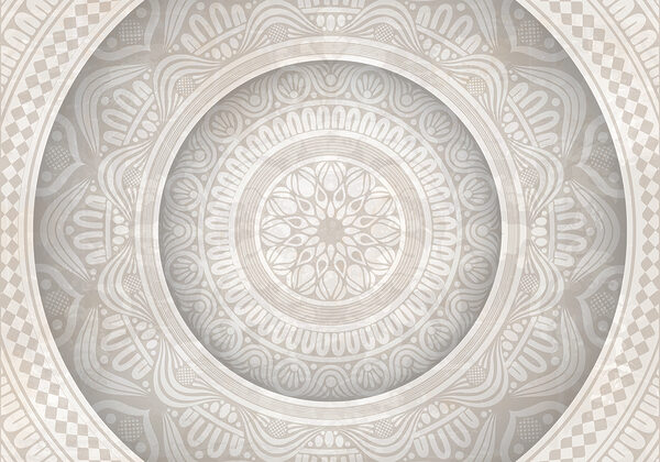 Circular pattern on a white surface Circular pattern on a white surface