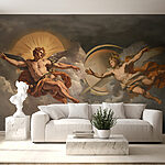 Wall mural Painting of angels in the sky