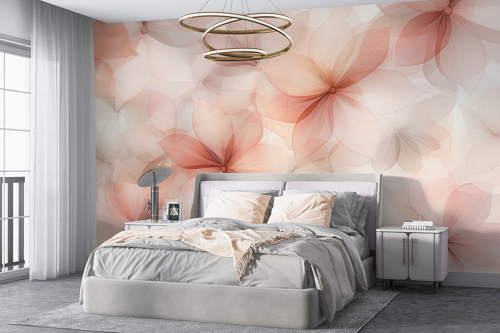 Group of flowers on a white background