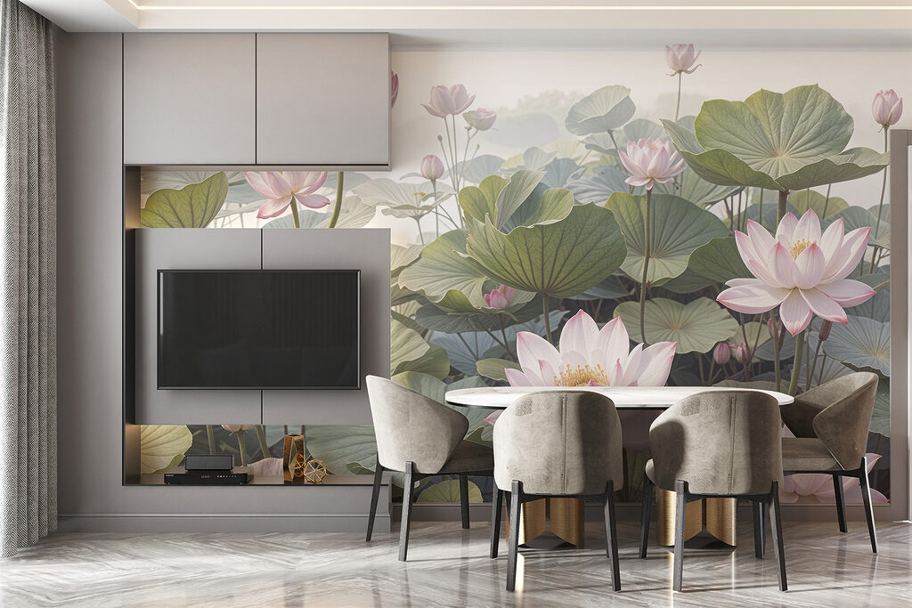 Group of pink flowers and green leaves Group of pink flowers and green leaves