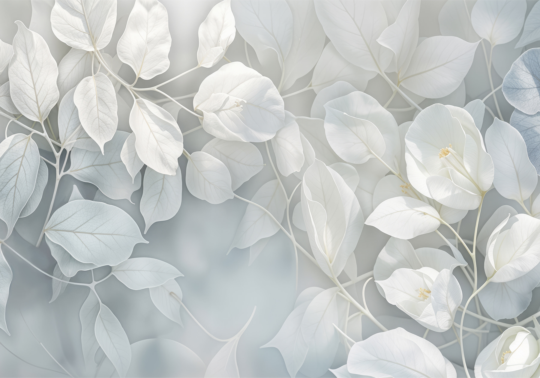 Close up of white leaves