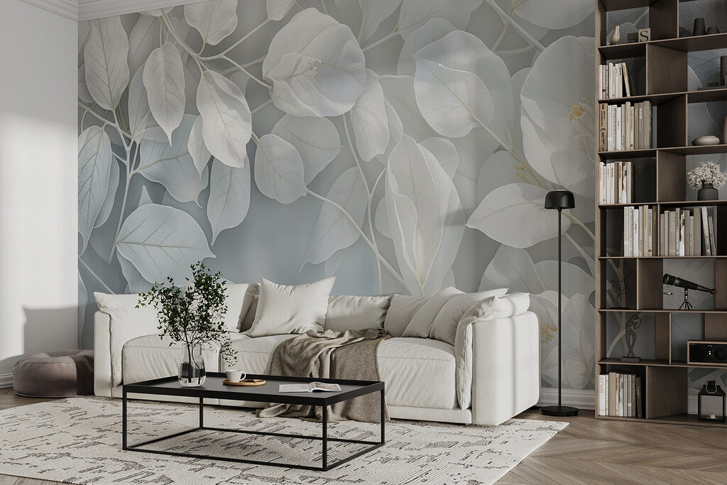 Close up of white leaves