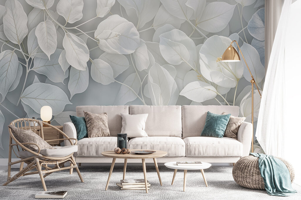 Close up of white leaves