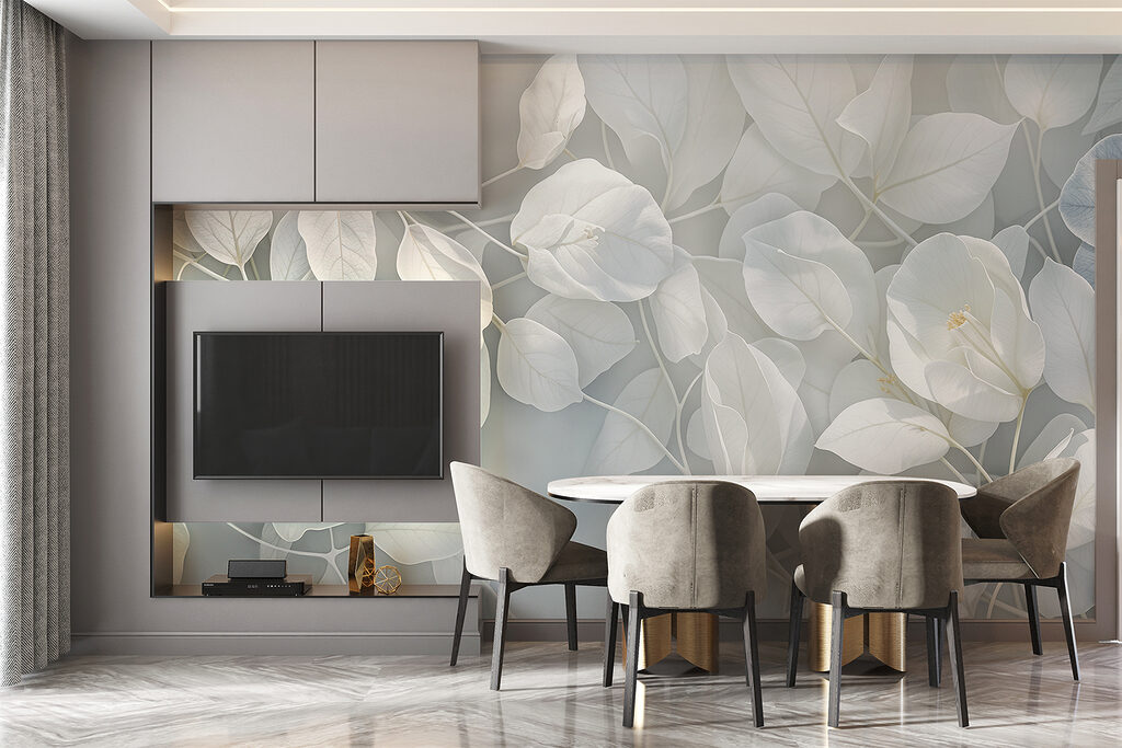 Close up of white leaves