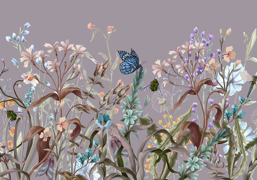 Wall murals Butterfly on a flower - Image 6