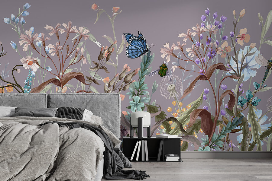 Wall murals Butterfly on a flower - Image 2