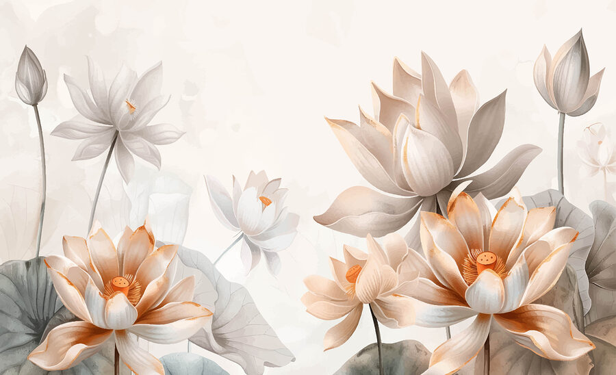 Wall murals Close up of flowers - Image 4