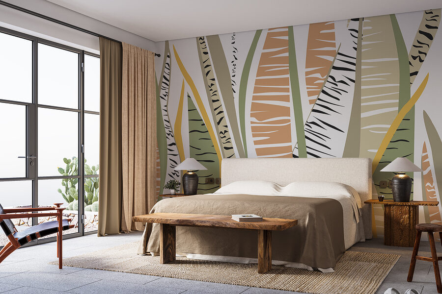 Wall murals Close up of a pattern