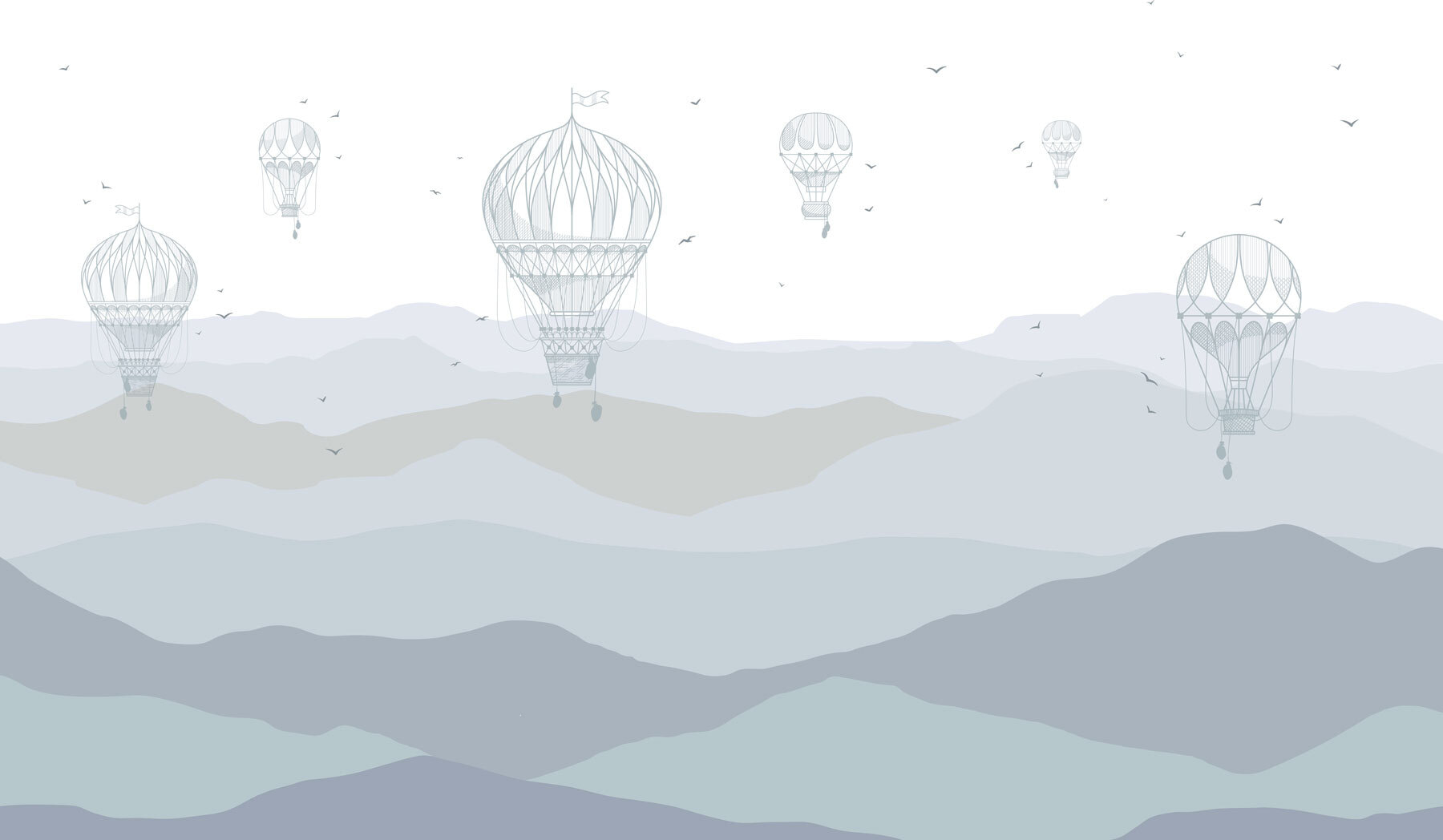 Group of hot air balloons in the sky Group of hot air balloons in the sky