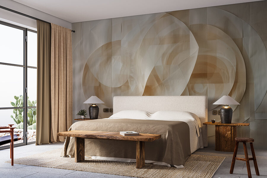 Wall murals Close up of a paper