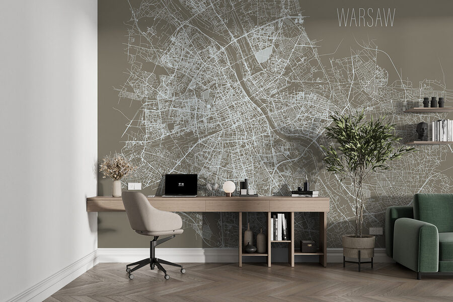 Wall murals Map of a city - Image 2