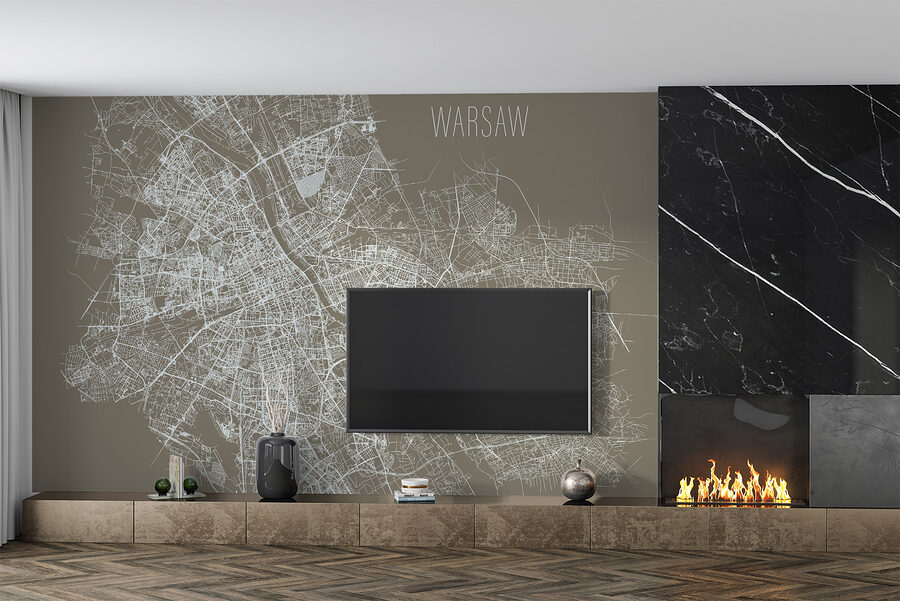 Wall murals Map of a city - Image 3