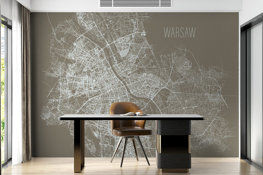 Wall murals Map of a city - Image 4