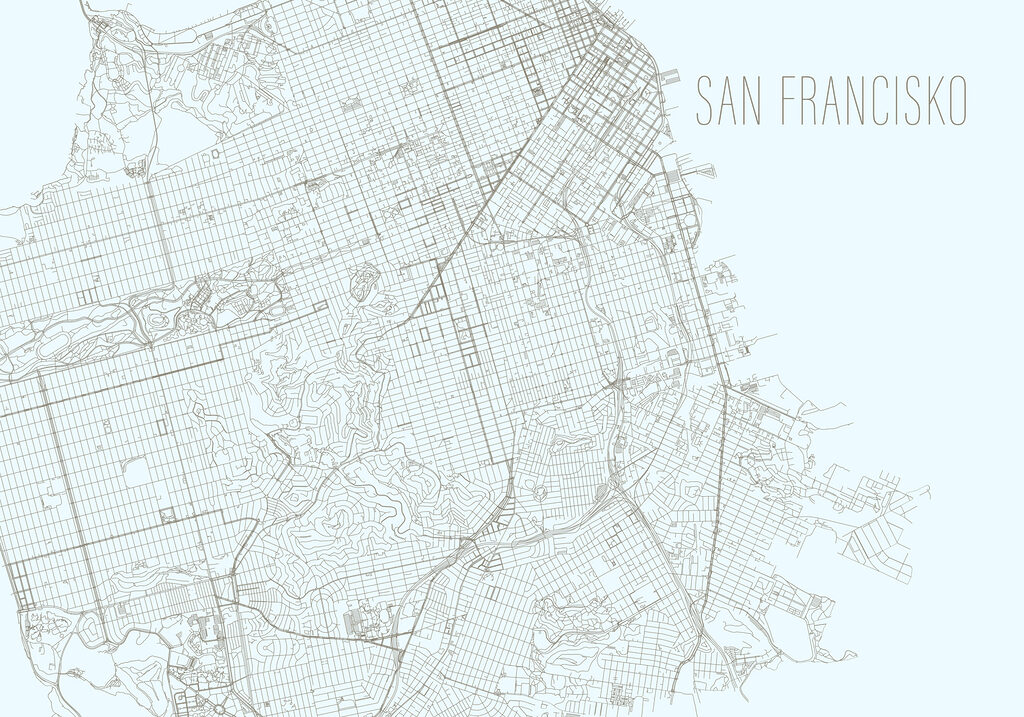 Map of a city Map of a city