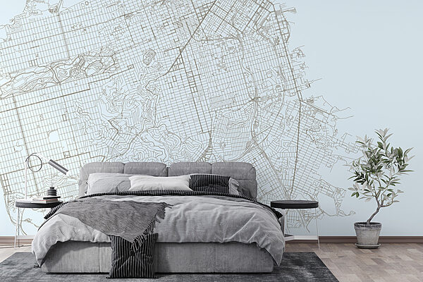 Map of a city Map of a city
