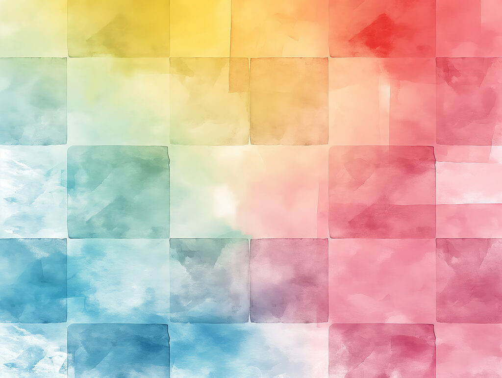 Colorful square tiles