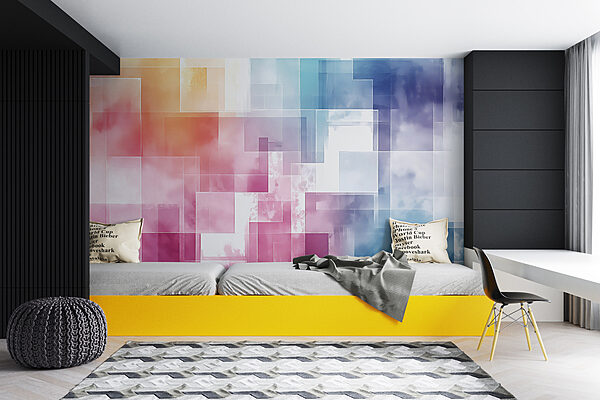 Colorful squares in different colors Colorful squares in different colors