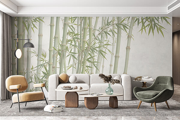 Group of bamboo stems