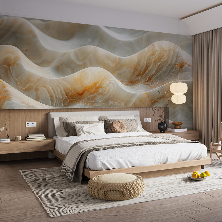 Wall murals Close up of a white surface - Image 2