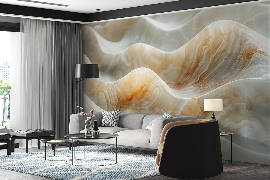 Wall murals Close up of a white surface - Image 4