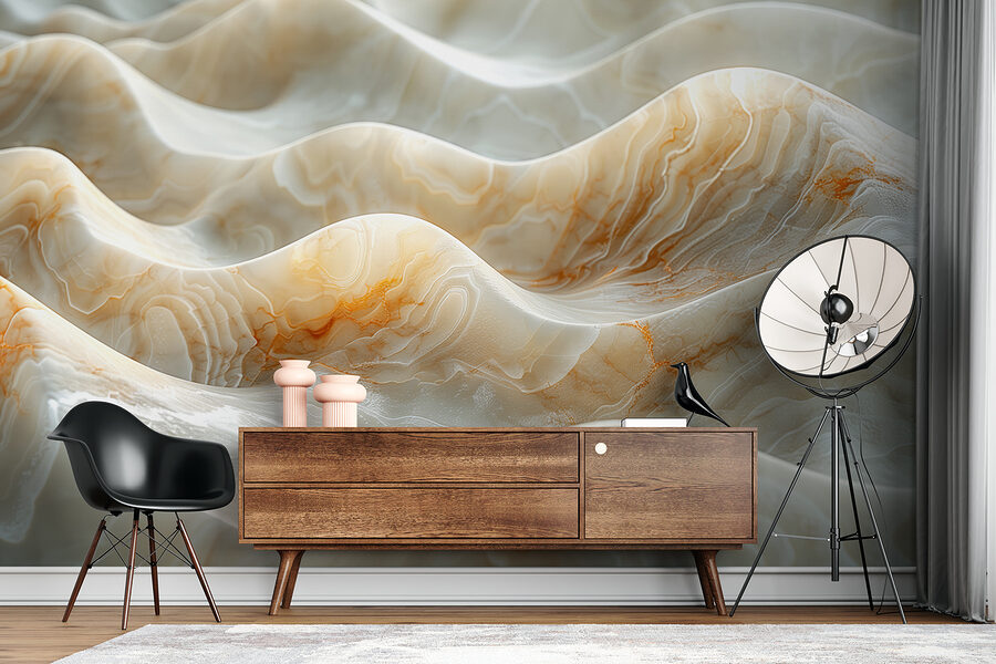 Wall murals Close up of a white surface - Image 5