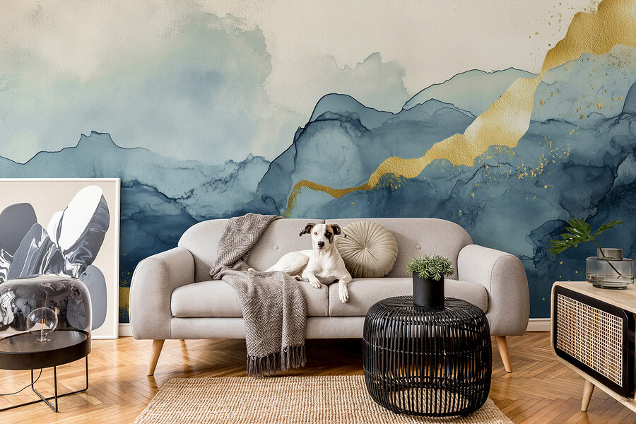 Wall murals Misty mountains touched by sunlight. - Image 2