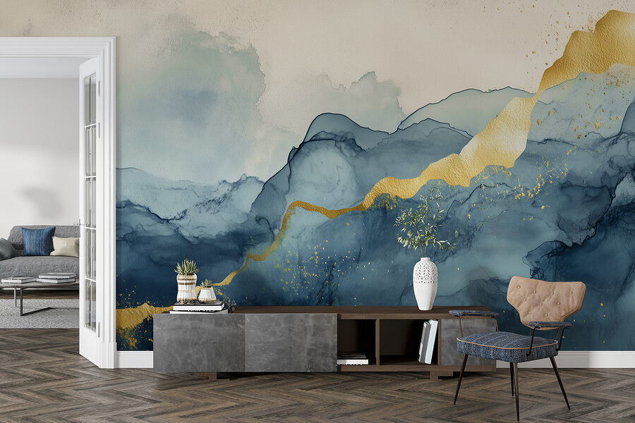 Wall murals Misty mountains touched by sunlight. - Image 4