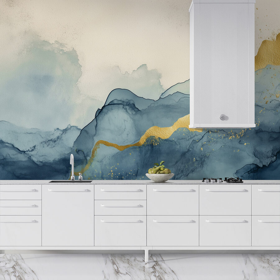 Wall murals Misty mountains touched by sunlight. - Image 5