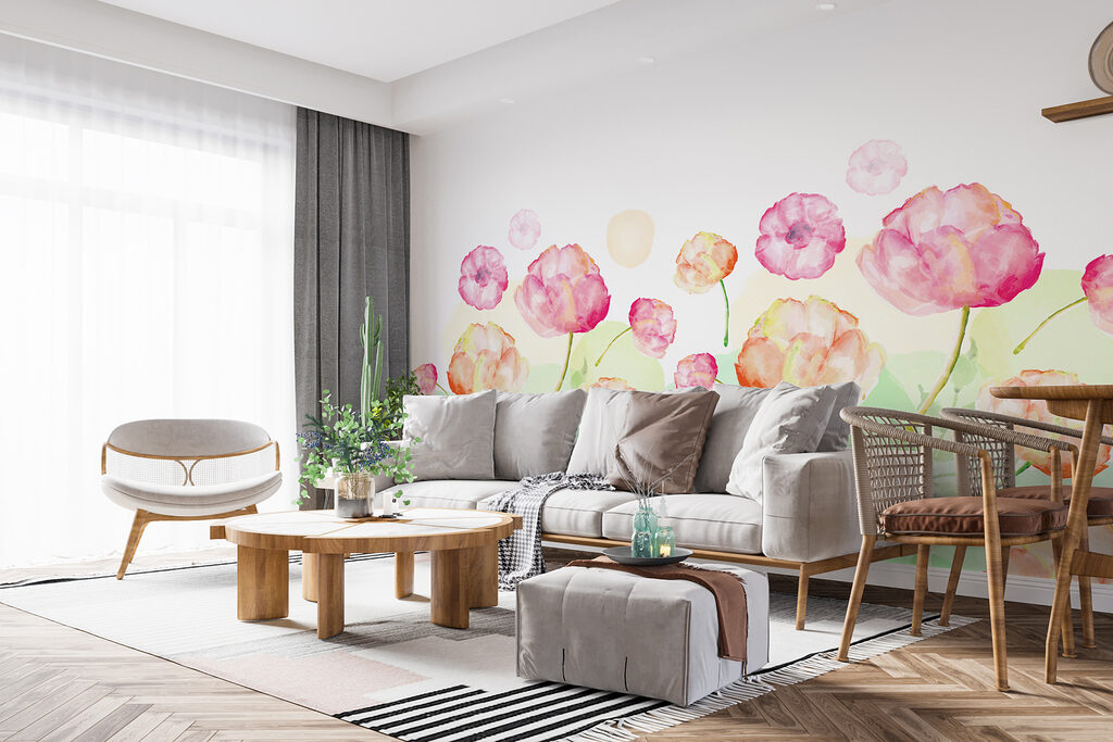 Watercolor painting of flowers Watercolor painting of flowers