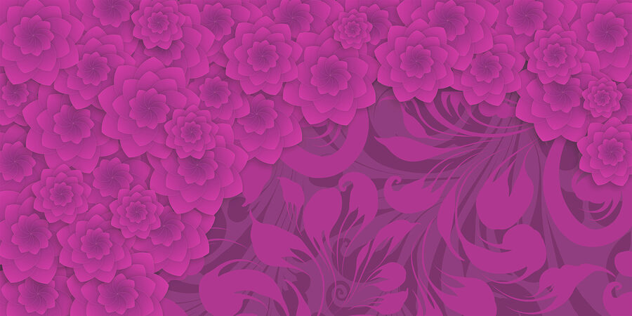 Wall murals Purple and pink floral background - Image 4