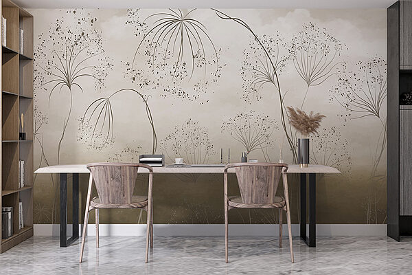 Ethereal landscape of delicate blooms Ethereal landscape of delicate blooms