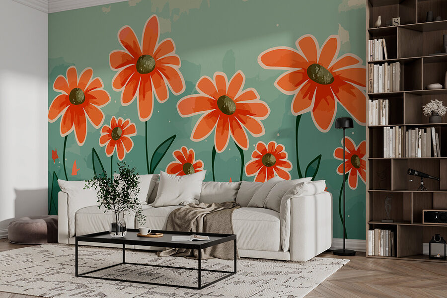 Group of orange flowers