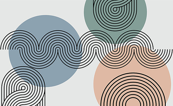 Black lines and circles Black lines and circles