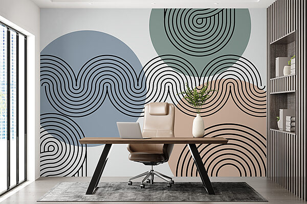 Black lines and circles Black lines and circles