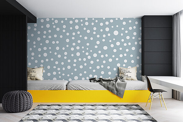 Blue and white polka dot pattern Blue and white polka dot pattern