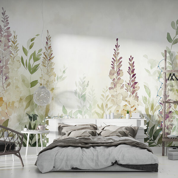 Painting of flowers and leaves Painting of flowers and leaves