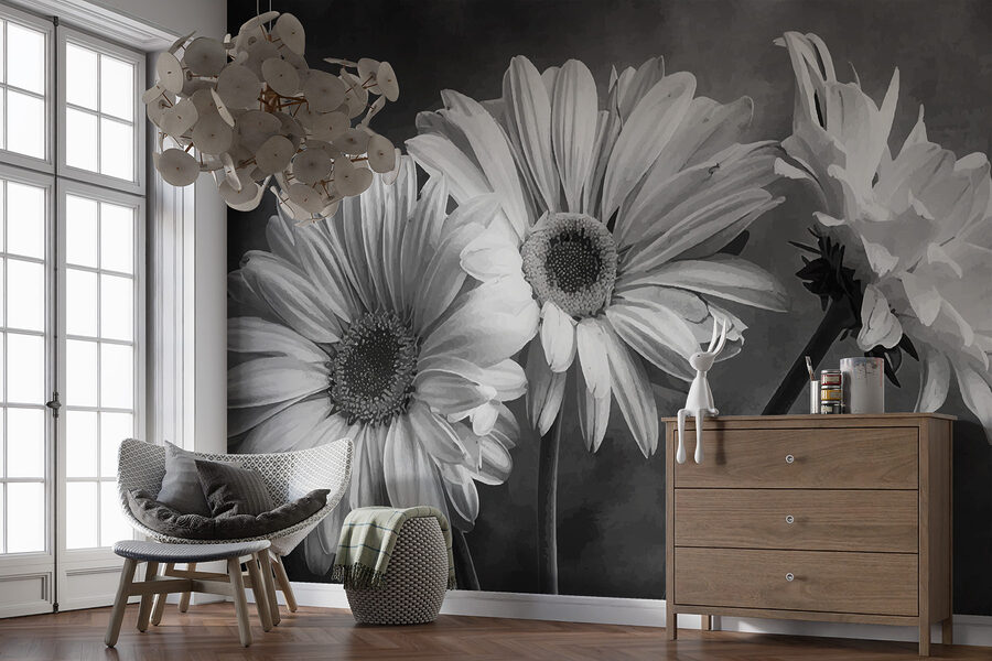 Group of flowers with petals