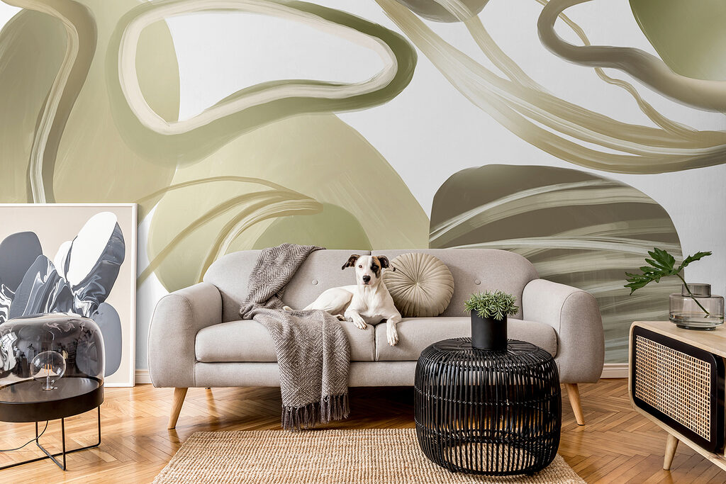 Close up of a painting