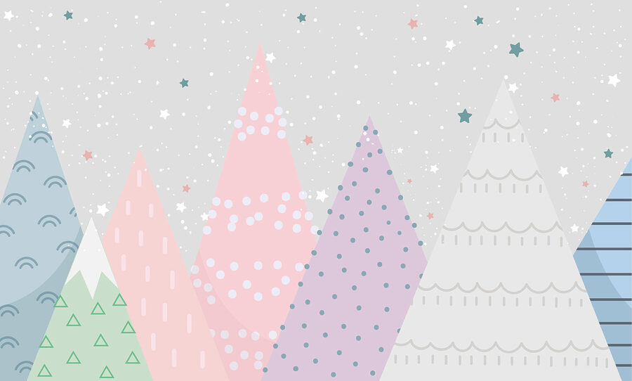 Group of trees with stars