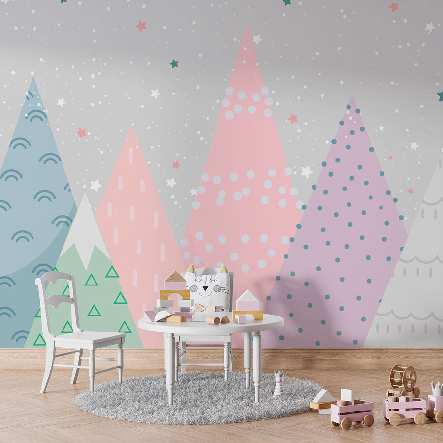 Group of trees with stars