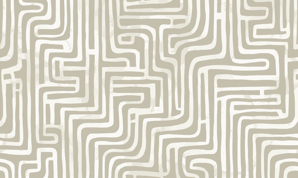 Maze pattern on a white surface Maze pattern on a white surface