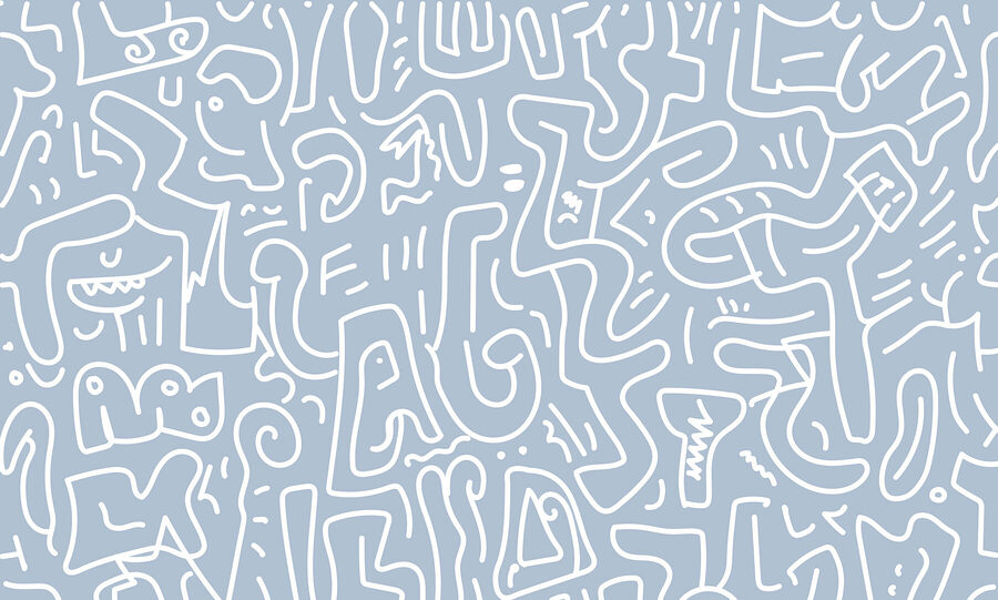 Pattern of white lines Pattern of white lines
