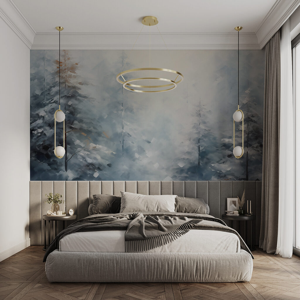 Snow covered trees in a forest Snow covered trees in a forest