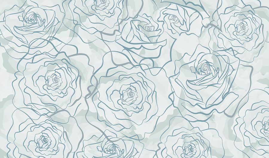 Pattern of roses on a white background Pattern of roses on a white background