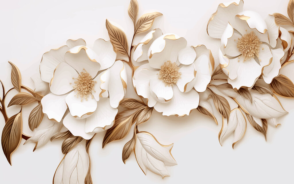 Elegant blooms in creamy hues Elegant blooms in creamy hues