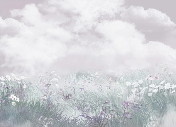 Field of flowers and grass Field of flowers and grass