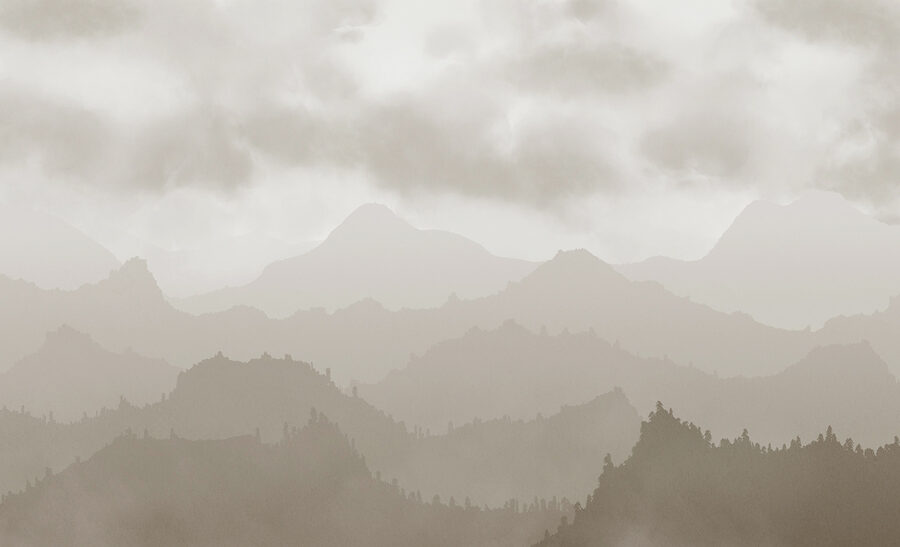 Foggy mountain range Foggy mountain range
