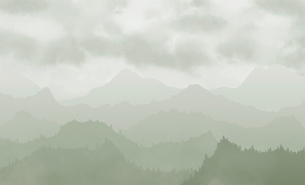 Foggy mountain range Foggy mountain range