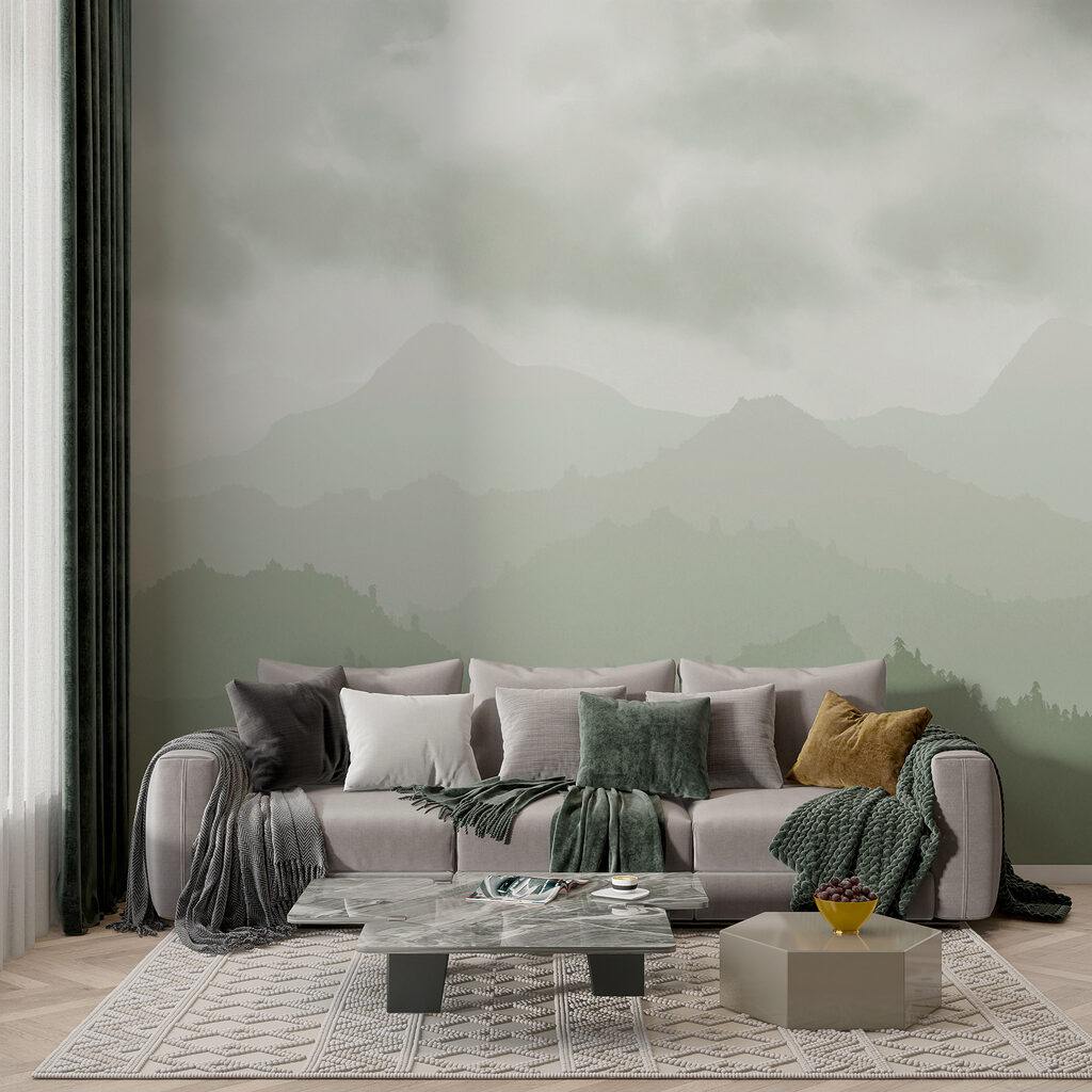 Foggy mountain range Foggy mountain range