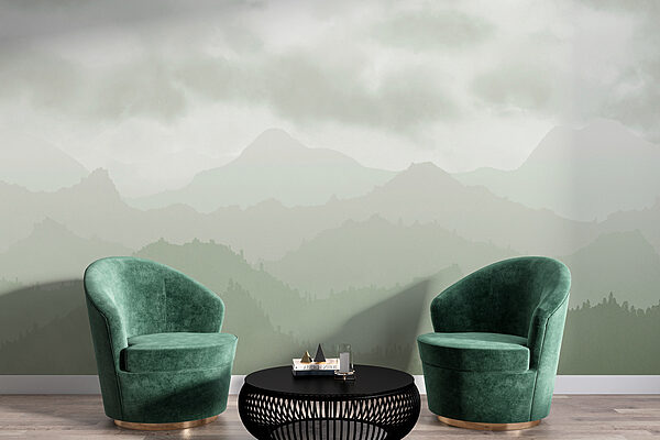 Foggy mountain range Foggy mountain range
